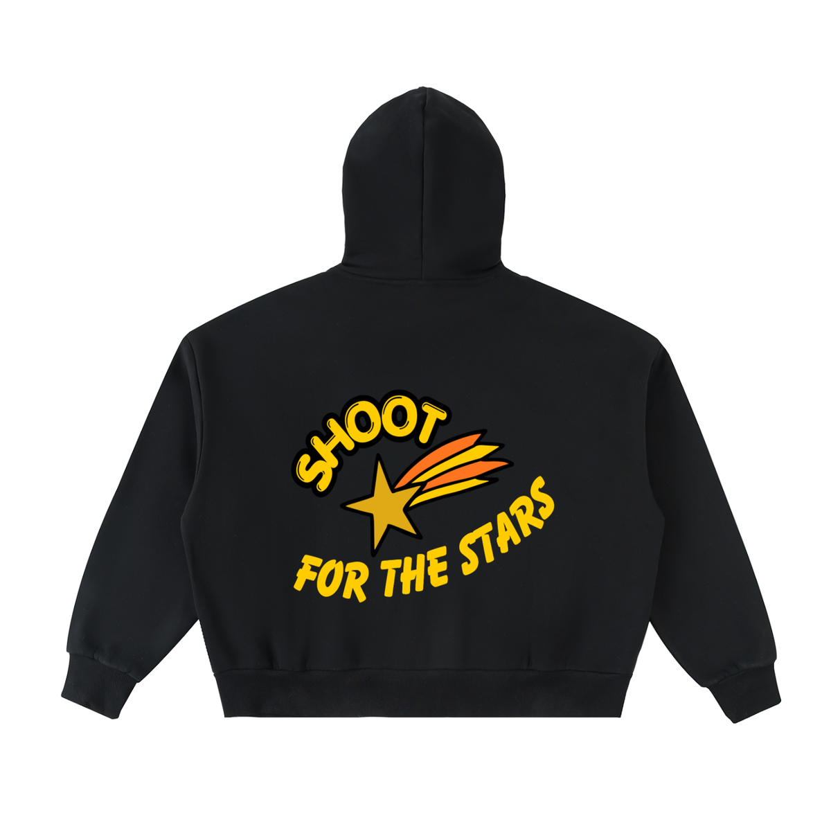 Fleeced Full-Zip Boxy Hoodie