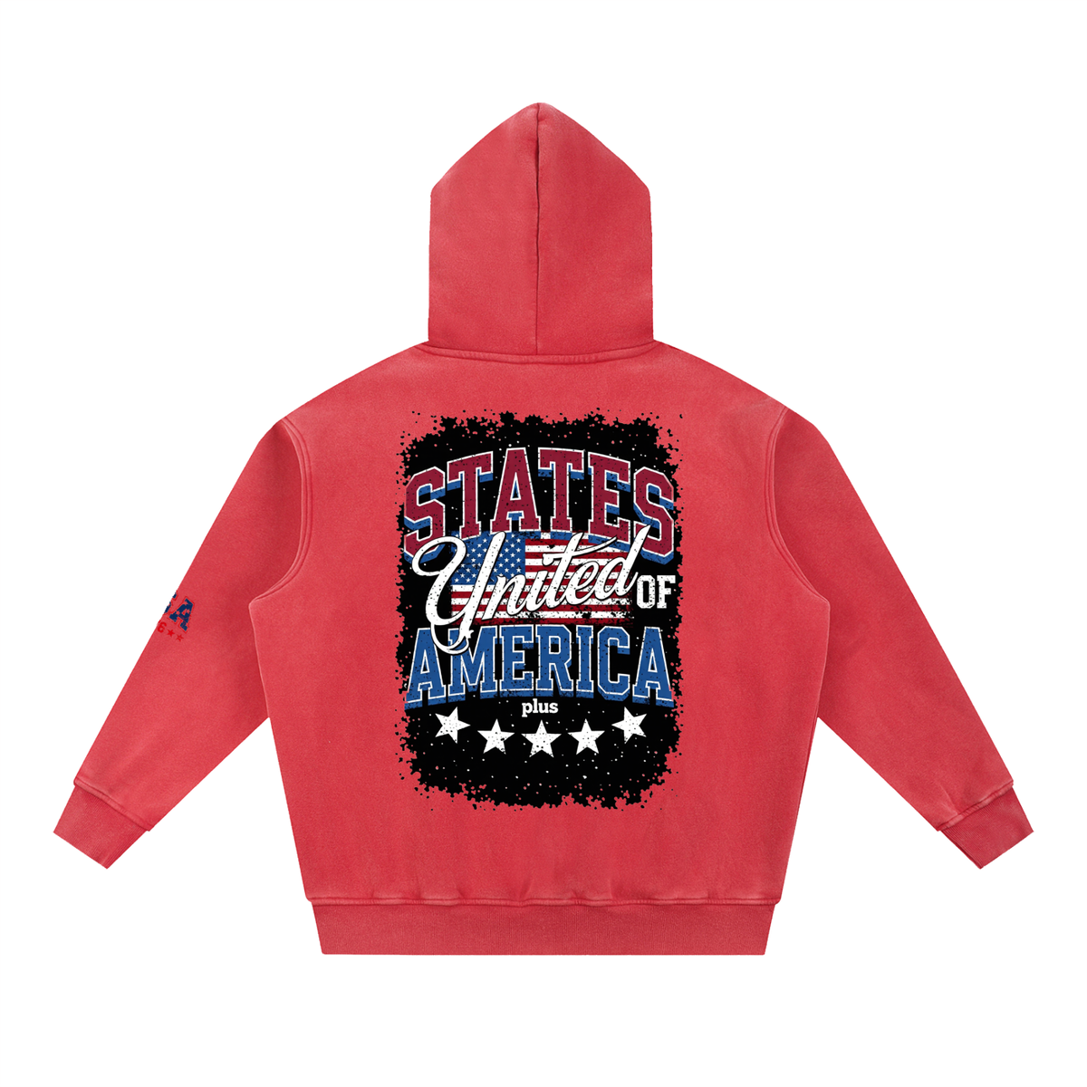 Snow Wash Fleece Oversize Hoodie