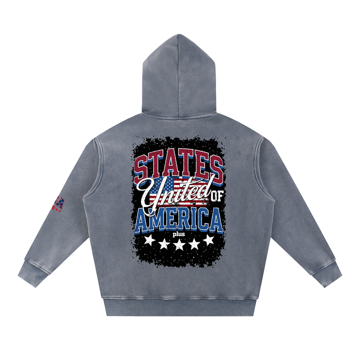 Snow Wash Fleece Oversize Hoodie