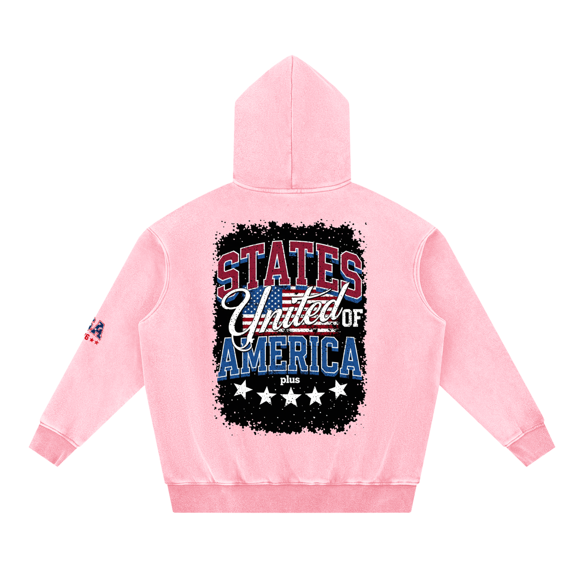 Snow Wash Fleece Oversize Hoodie
