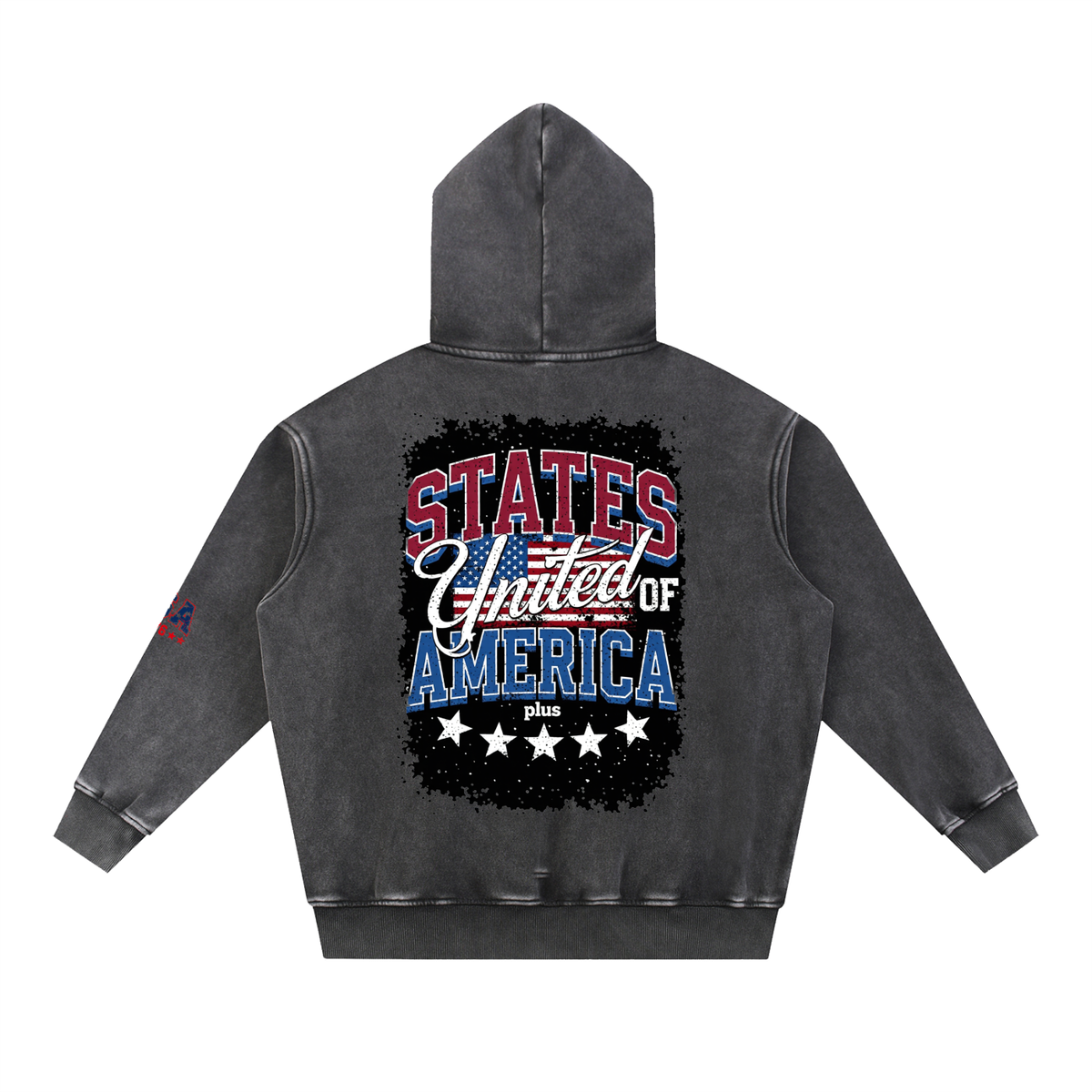 Snow Wash Fleece Oversize Hoodie