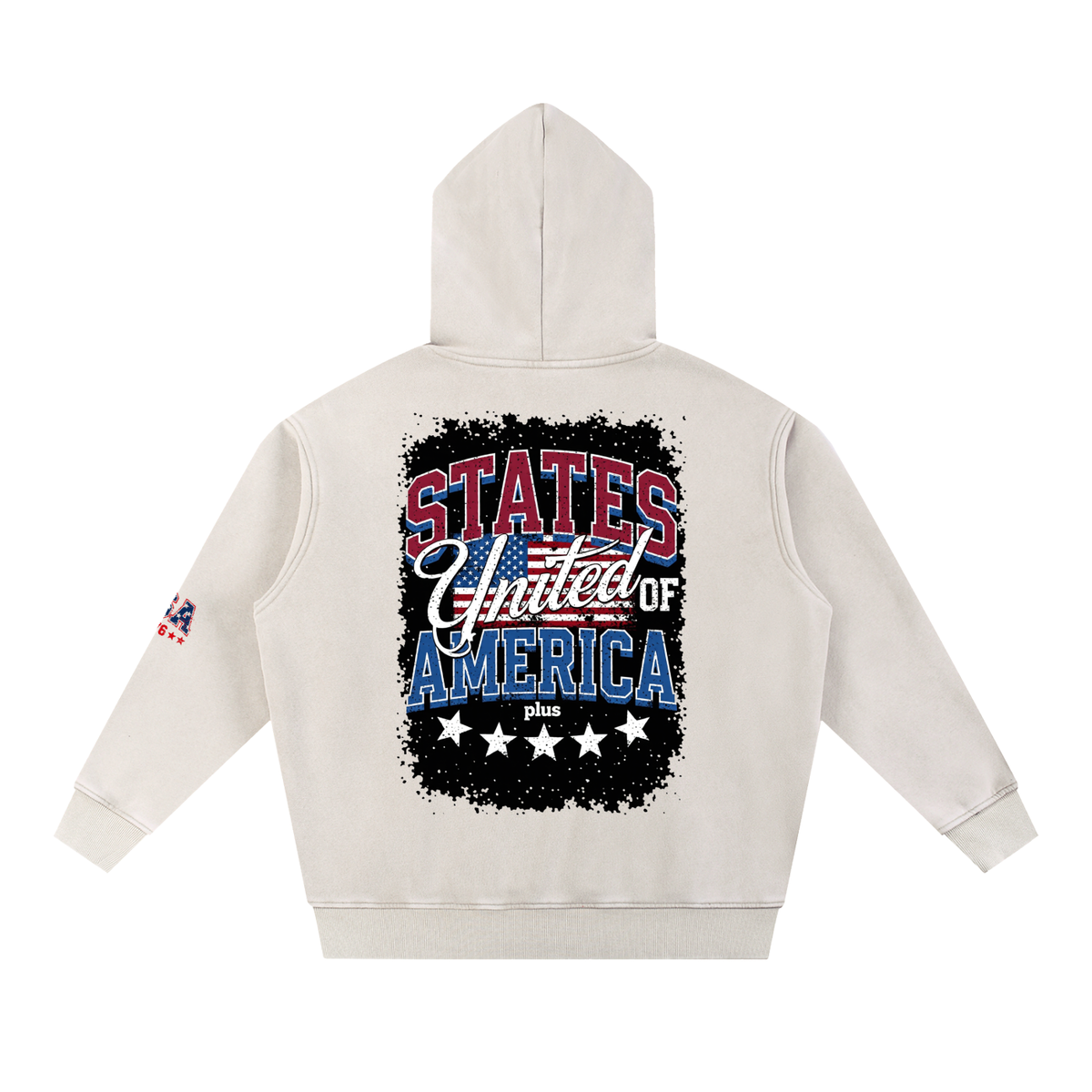 Snow Wash Fleece Oversize Hoodie