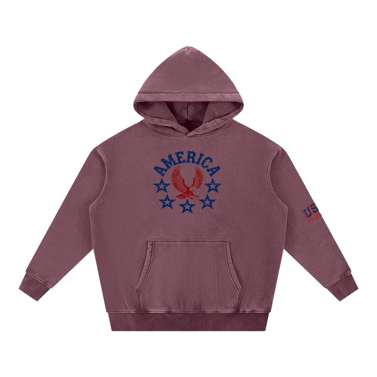 Snow Wash Fleece Oversize Hoodie