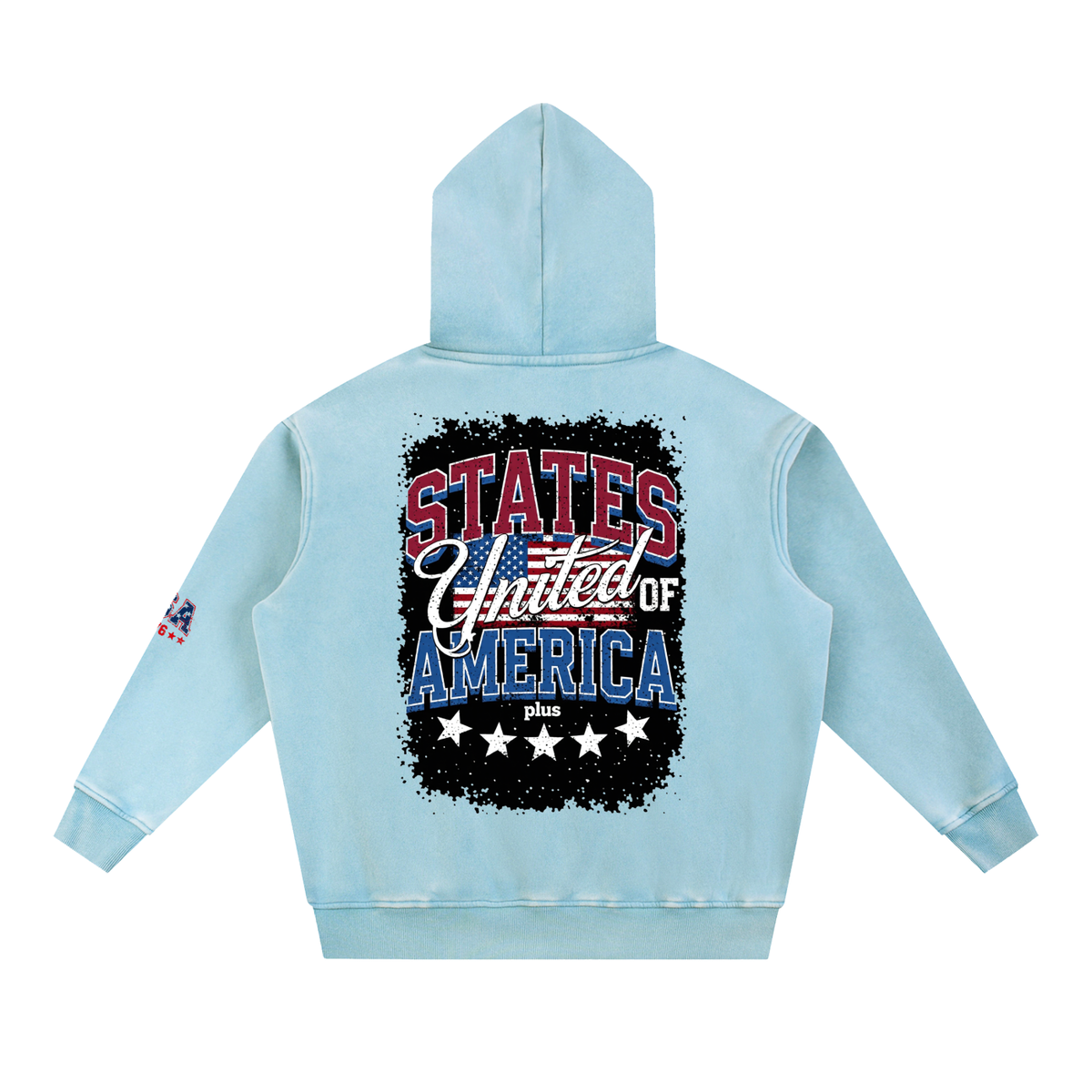Snow Wash Fleece Oversize Hoodie