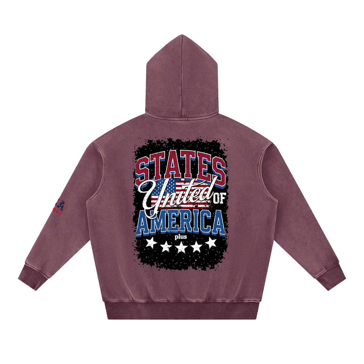 Snow Wash Fleece Oversize Hoodie