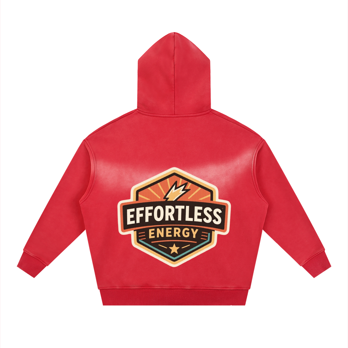 Sunfade Two-way Zipper Boxy Fleece Hoodie