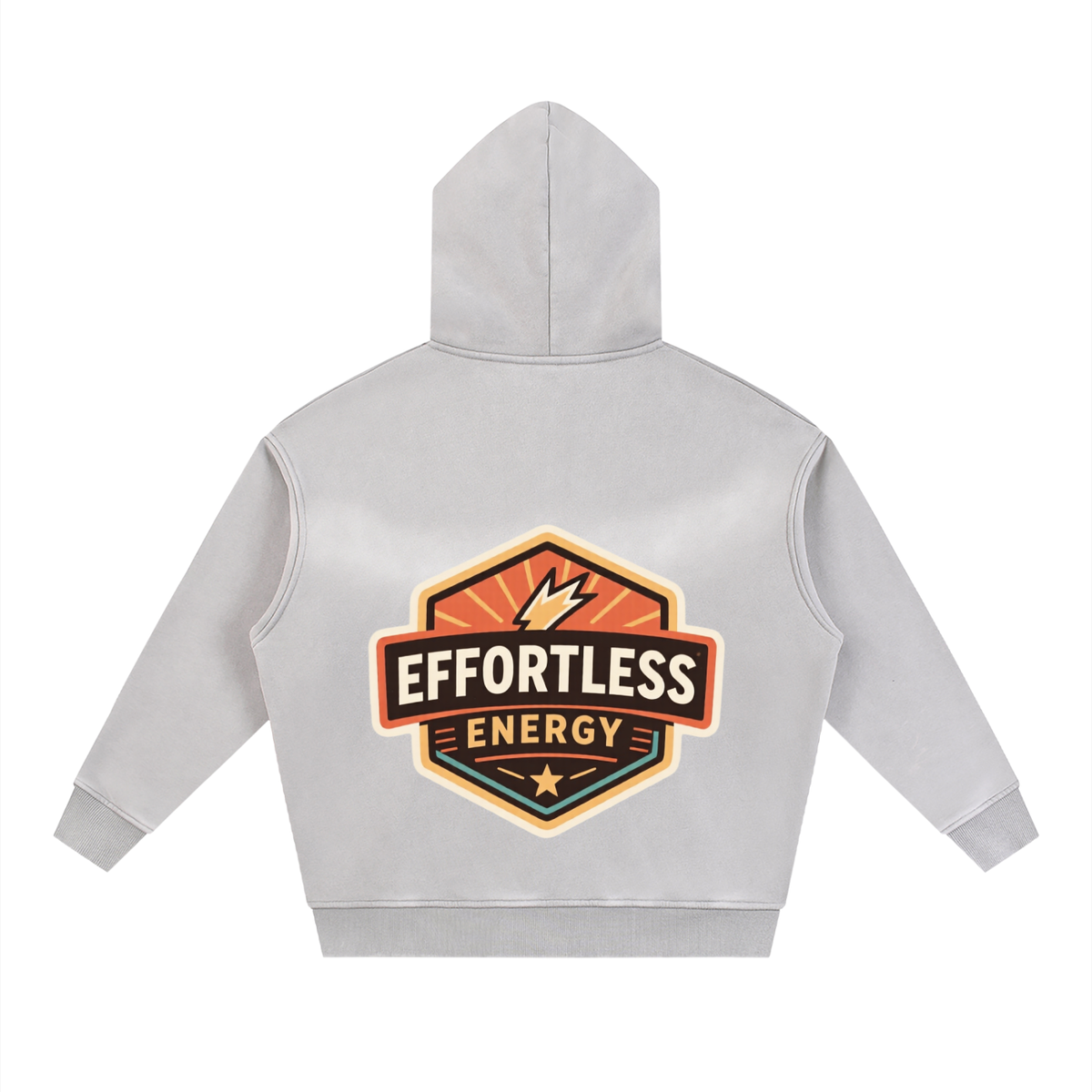 Sunfade Two-way Zipper Boxy Fleece Hoodie