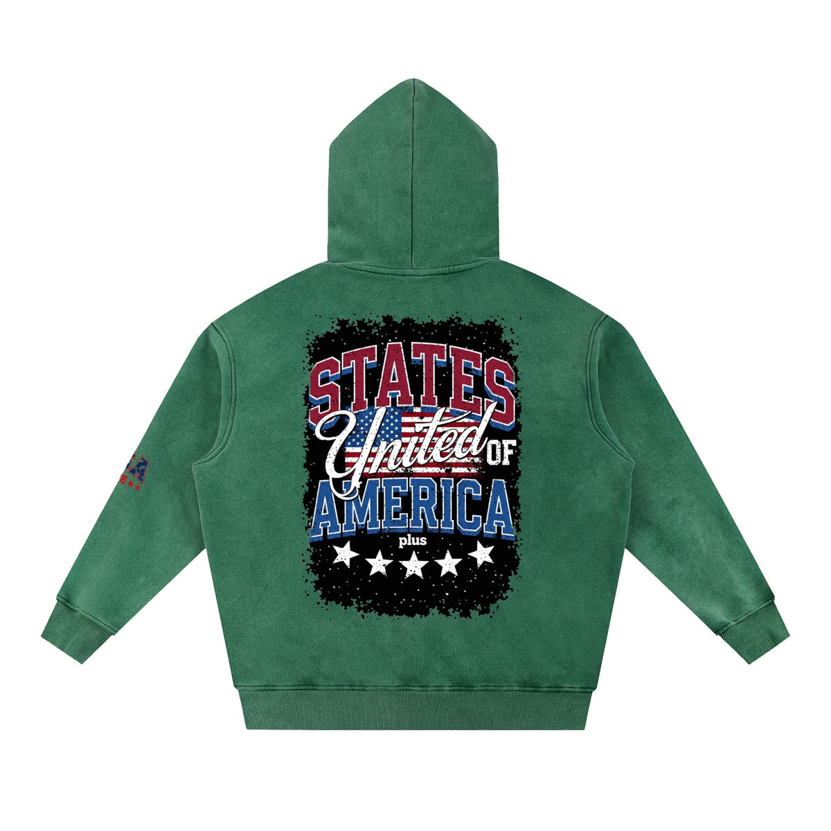 Snow Wash Fleece Oversize Hoodie